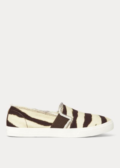 Ralph Lauren Jinny Zebra Slip-On Sneakers Dame Danmark (QWANE1632)